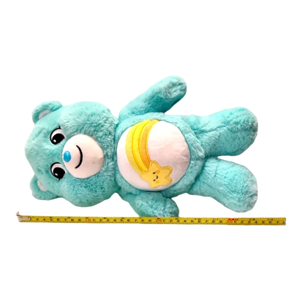 Care Bears Wish Bear Teal and White Stuffed Plush Collectible Toy Animal - Picture 3 of 8
